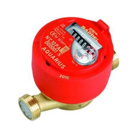 Somatherm – Compteur d'eau chaud 110mm DN15 3/4 – Compteur divisionnaire pour installations collectives – Cadran sec anti-condensation orientable
