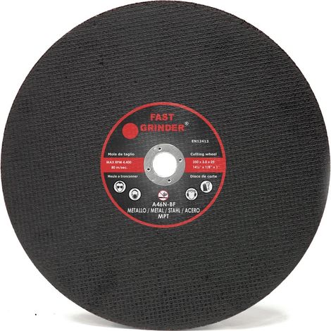 Troncatori piani rinforzati per il taglio di acciai - D.300x2.5x25 A46N Ferro - Conf.25pz
