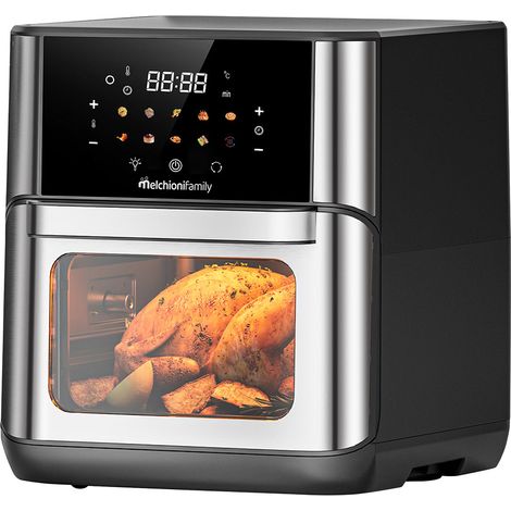 Melchioni FLORA 12L Singolo Indipendente 1800 W Friggitrice ad aria calda Nero (1/4)