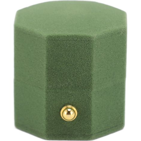 Achteckige, exquisite, romantische kleine Ringbox aus Flanell – das perfekte Geschenk für Heiratsanträge, Verlobungen und Hochzeiten. (1/5)