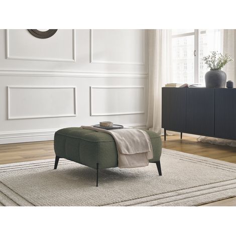 BOBOCHIC - Pouf ANIS tissu bouclette   Vert