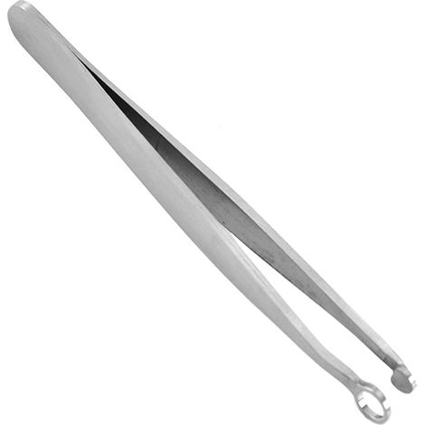 Universelle Nasenhaarschere. Abgerundete Edelstahlschere. Zum Schneiden und Pflegen von Gesichtshaaren, Nasenhaaren, Augenbrauen und eingewachsenen Haaren.