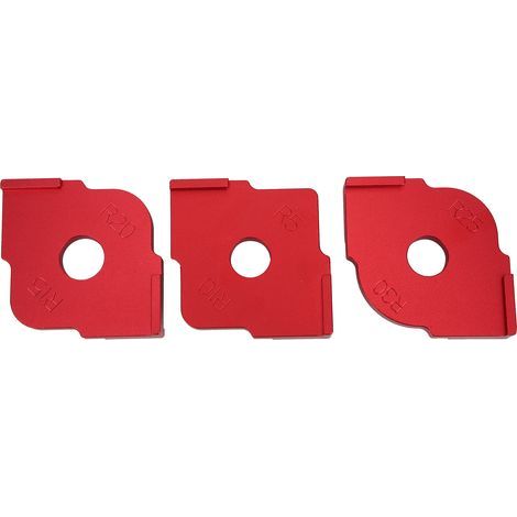 Gabarit de positionnement de demi-cercle pour rayon d'angle QuickJig, outil de coupe, 3 pièces (1/5)