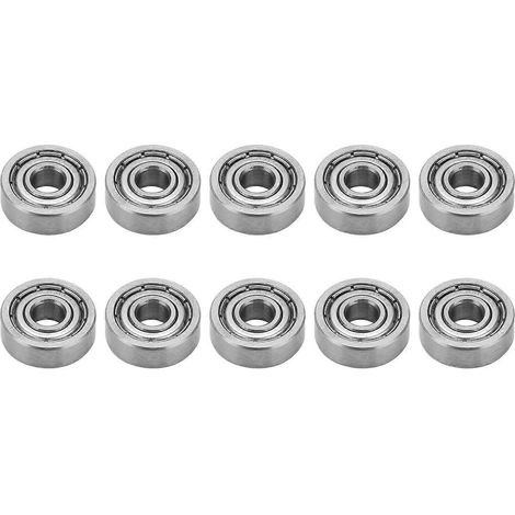 10 Stück Miniatur-Lager, Edelstahl, einreihig, Wälzlager, mechanisches Zubehör S604Z