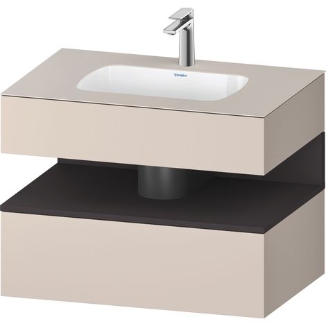 Duravit Collection One lavabo empotrado con base de lavabo