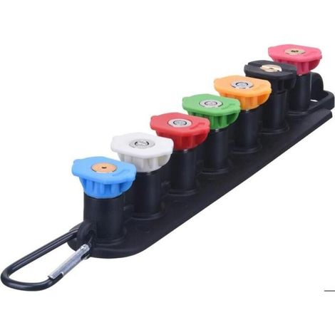 Ensemble D'embouts Pour Nettoyeur Haute Pression avec Porte-buse, 7 Embouts de Buse, Connexion Rapide 1/4", 4000 PSI (1/3)