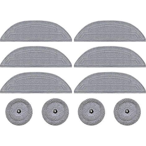 Lot de 10 pièces patin de lavage Refill pour Roborock S8 Max Ultra/S8 MaxV Ultra aspirateur robot de rechange lavable et réutilisable chiffon de lavage (1/5)