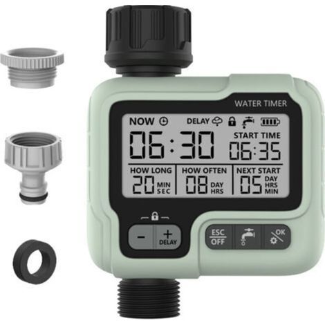 Programmateur d'arrosage, manuel, automatique, fonctions rapides, facile à utiliser, avec écran LCD