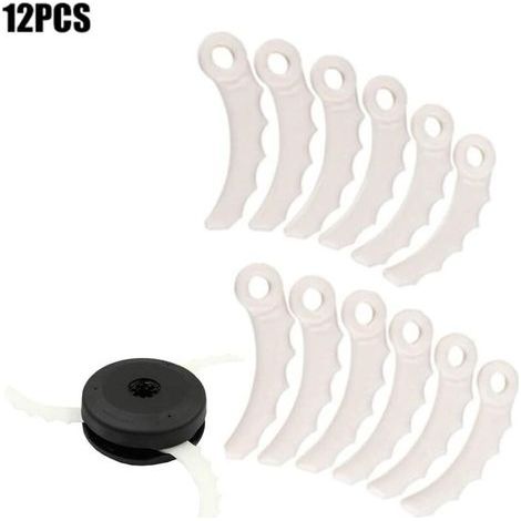 Lot de 12 lames de rechange pour débroussailleuse Makita 198426-9 198383-1 DUR368AZ DUR369AZ DUR368LZ (1/5)