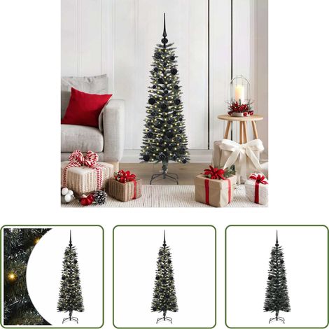 LED-Weihnachtsbaum - Künstlicher Weihnachtsbaum mit 150 LEDs mit Ständer Grün 120 cm (1/5)