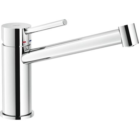 Miscelatore per lavello monocomando Nobili serie Snow SN00113/25CR  Cromato - Ottone