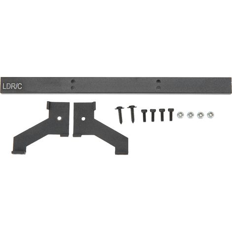 Pare-chocs arrière professionnel anti-collision en métal pour RC Unimog, pièce de rechange noire (1/5)