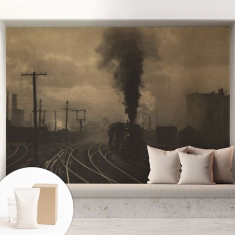 Tapete Vliestapete mit Kleber für Wohnzimmer Schlafzimmer Küche - Wanddekoration  Industrielle Landschaft 208x146 cm (1/5)