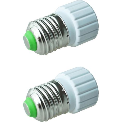 Adapter für E27 auf GU10 LED-CFL-Lampe mit länglichem Sockel (2 Stück). (1/4)