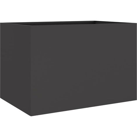 Maison Exclusive - Pflanzkübel Schwarz 62x47x46 cm Stahl
