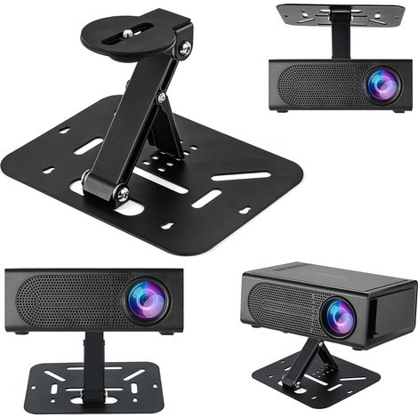 Router Rack – Kleines Wandregal für Projektoren, TV-Box-Halterung, Multimedia-Regal, Wandhalterung, Rack für TV-Zubehör wie Modem/DVD-Player/Kabelreceiver/ (1/5)