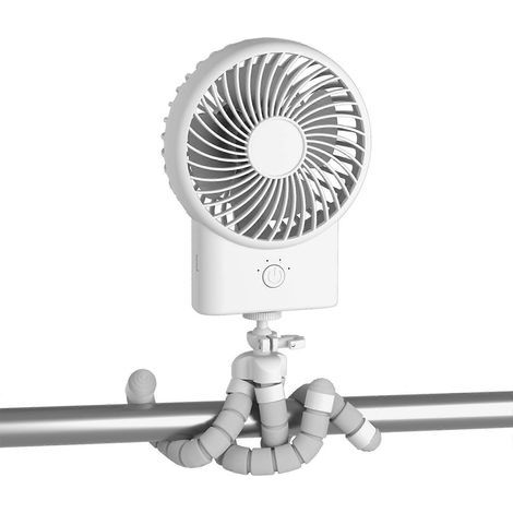 Mini ventilateur portable personnel pour poussette, siège auto, 2000 mAh (1/4)