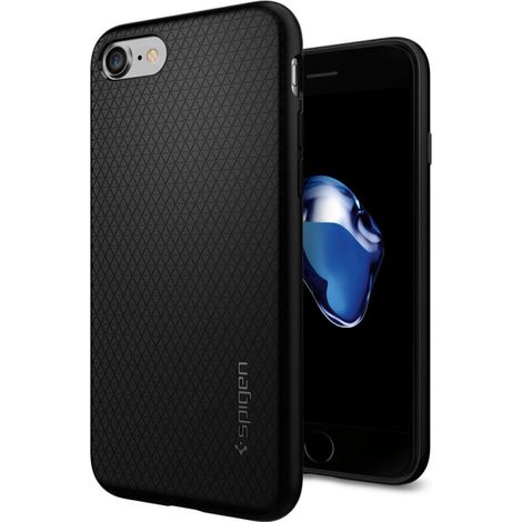 Spigen Liquid Air iPhone 7 / 8 / SE 2020 / 2022 Schwarz (1/5)