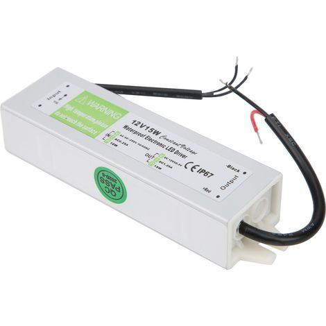 Alimentation étanche 15W AC90-250V Transformateur LED Driver DC24V Bloc d'alimentation pour bande lumineuse (1/5)