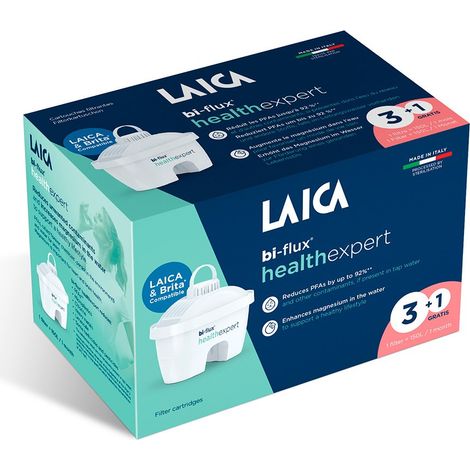 Filtros b-flux health expert para jarras de filtración, pack de 3+1 gratis