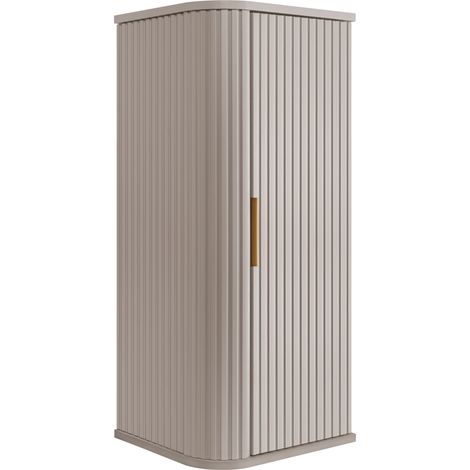 Meuble demi colonne suspendu de salle de bain GLAMOUR CACHEMIRE 35 x 79 cm (1/5)