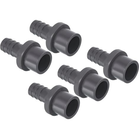 5 Raccord réducteur, UPVC, 20mm OD 13mm barbelé, Gris, pour tuyau eau, bâtiment salle de bain cuisine (1/5)