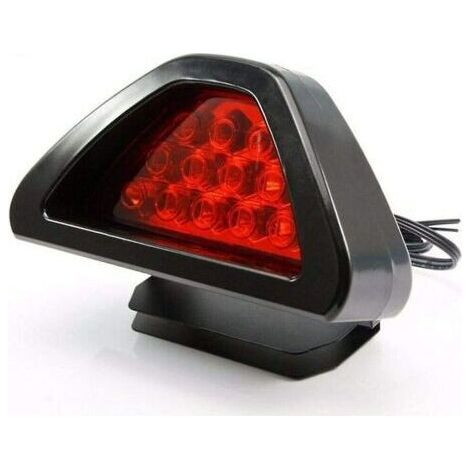 Arrière Queue Troisième feu de freinage Voiture Universal Stop Light Véhicule Stroboscope Flash Brouillard Feu rouge Rouge Coquille-Ensoleillé (1/3)