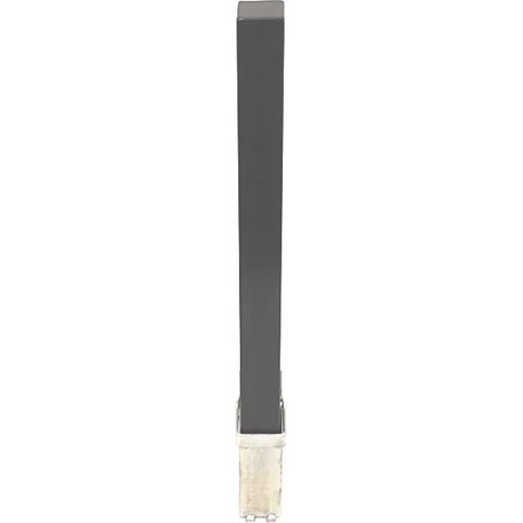 Ultra Secure – Poteau amovible noir haute résistance 790 mm – Acier 3 mm – Cadenas de sécurité inclus – Base enterrée pour installation stable - 100P-B (1/5)