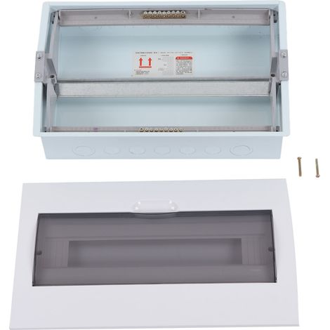 Boîte de distribution d'énergie à 18 voies, jonction de disjoncteur intégrée d'intérieur avec couvercle transparent sur rail DIN