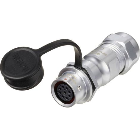 circulaire femelle, droit Ø 12 9 pôles 125 V/AC 3 A IP67 Push-Pull Weipu SF1211/S9 II (1/4)