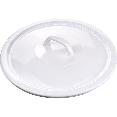 Deckel für Wassereimer Eimer 5 Liter weiß emailliert Putzeimer (1/4)