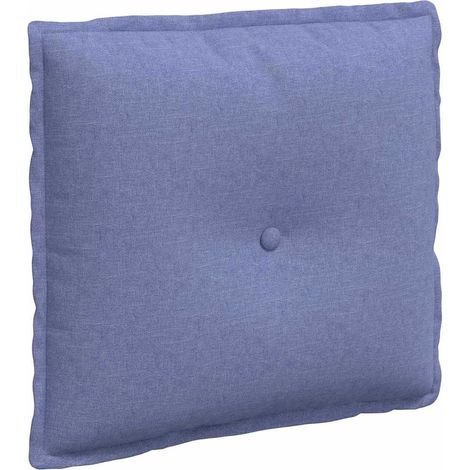 Back Pillow Jeans Blue 50 x 19 x 45 cm Fabric vidaXL