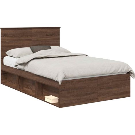 Maison Exclusive - Estructura de cama con cabecera Roble Marrón 1 (1/5)
