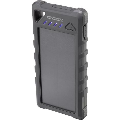 [NEUWERTIG] B-Ware Voltcraft Solar Powerbank Tragbar Extern Ladestrom Solarzelle 280 M A 16000 M Ah (1/2)