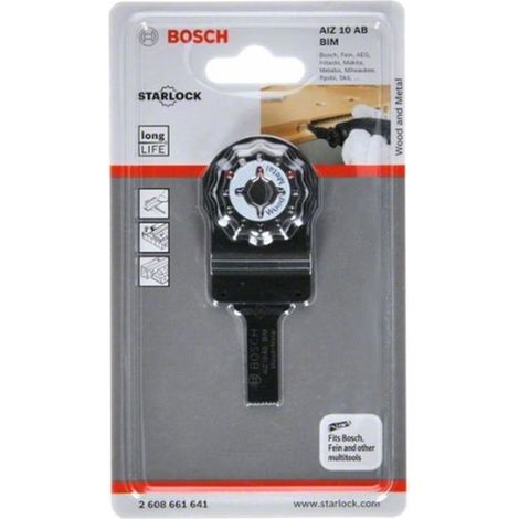 BOSCH HOJA DE SIERRA DE INMERSIÓN BIM AIZ 10 AB WOOD AND METAL 10 X 20 MM