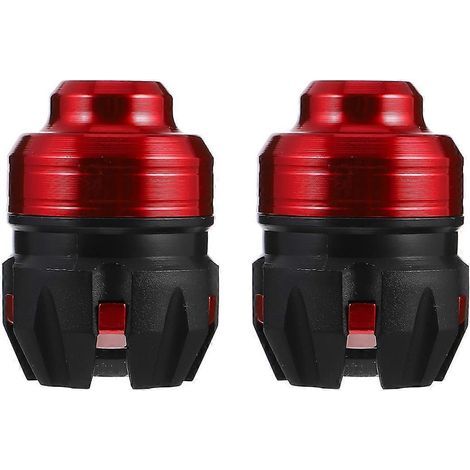 Set mit 2 Motorrad-Vorderradgabel-Sturzprotektoren – 6,8 x 5,1 cm – Rot (1/4)