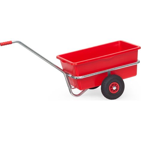 Fetra Handwagen mit Kasten 700x400mm für Aussenbereich Luftbereifung (1/5)
