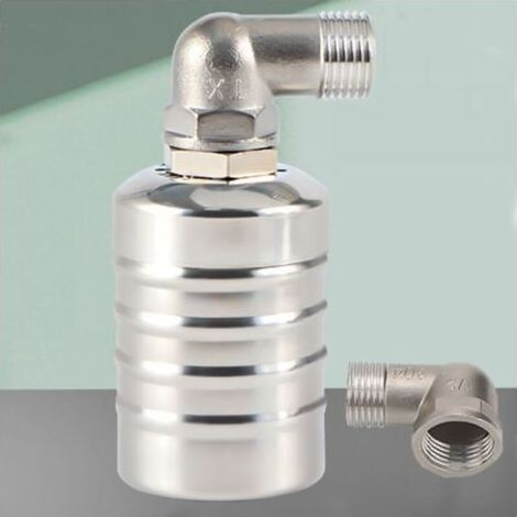 Régulateur de niveau de piscine,régulateur de niveau d'eau automatique pour réservoir d'eau,Vanne à flotteur entièrement automatique en acier inoxydable 304 (1/5)