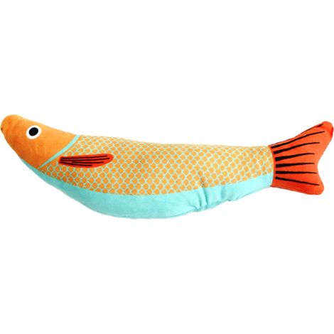 Jouets pour chats remplis d'herbe à chat, jouets à mâcher doux et résistants aux morsures, jouet de dentition en forme de poisson à la cataire, jouets pour chats qui ronronnent, jouets d'intérieur pou (1/5)