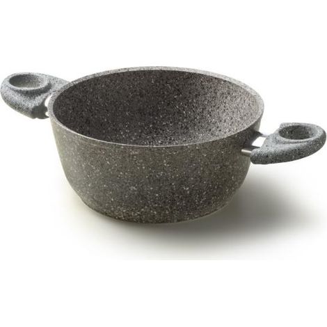 Pentola Casseruola antiaderente Cuore di pietra 28 cm Accademia Mugnano (1/2)