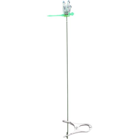 Lot de 10 pinces anti-libellules, piquets anti-colibris, répulsifs contre les taons et les mouches, dispositifs anti-mouches pour jardin, intérieur et extérieur, vert (1/5)