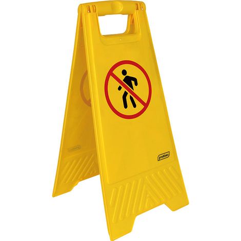 Panneau - Passage interdit aux piétons - 28 x 4 x 60 cm - Lot de 10 - Dbmark