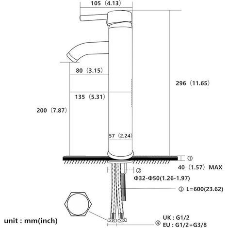 Robinet Salle Bain Haut, Monocommande Mitigeur Lavabo Robinet Vasque à Poser, Chaude et Froide Réglable de Mitigeur Vasque Salle de Bain, Robinet pour Vasque en Laiton, Chromé (1/3)