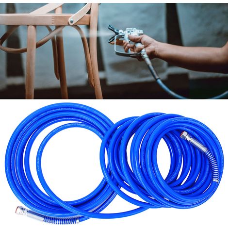 Tuyau de pulvérisation de peinture 1/4 po, pistolet pulvérisateur sans air, tube en fibre flexible 3265 psi, 13 mètres (43 pi) (1/5)