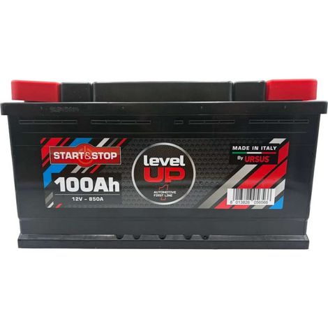LEVEL UP Batteria 100Ah EFB Start&Stop 850A CCA Manutenzione Zero
