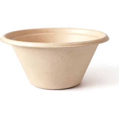 Bol en papier kraft jetable 450 ml, forme V