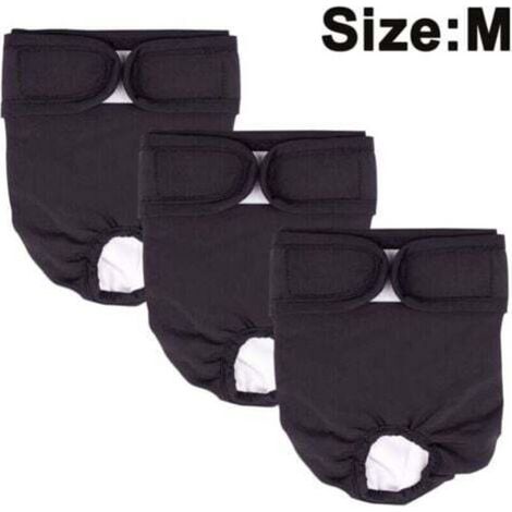 [NEVER USED] Set of 3 washable and reusable dog diapers, menstrual panties for dogs, highly absorbent hygienic diapers, anti-harassment menstrual panties for pets