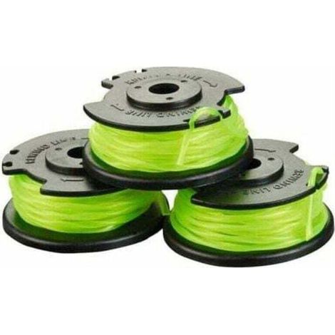 Bobine de rechange pour brosse Ryobi RAC142 36V, accessoires pour tondeuses à gazon, bobine de rechange pour tondeuses à gazon, pour brosses radio RLT36B33 et RY36LT33A 0 (3 bobines) (1/4)