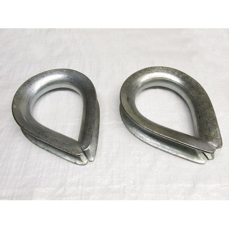 X2 52MM Galvanised Thimbles To BS464 - Lifting Heavy Duty Galv 2 1/6 Inch (1/2)