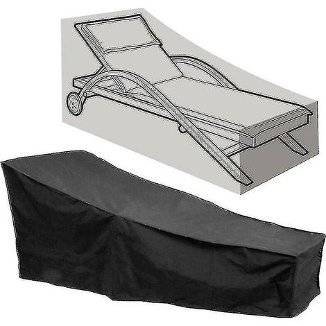 Housse de protection robuste et imperméable pour transat, bain de soleil et mobilier de jardin en rotin (wanan) de haute qualité (1/2)